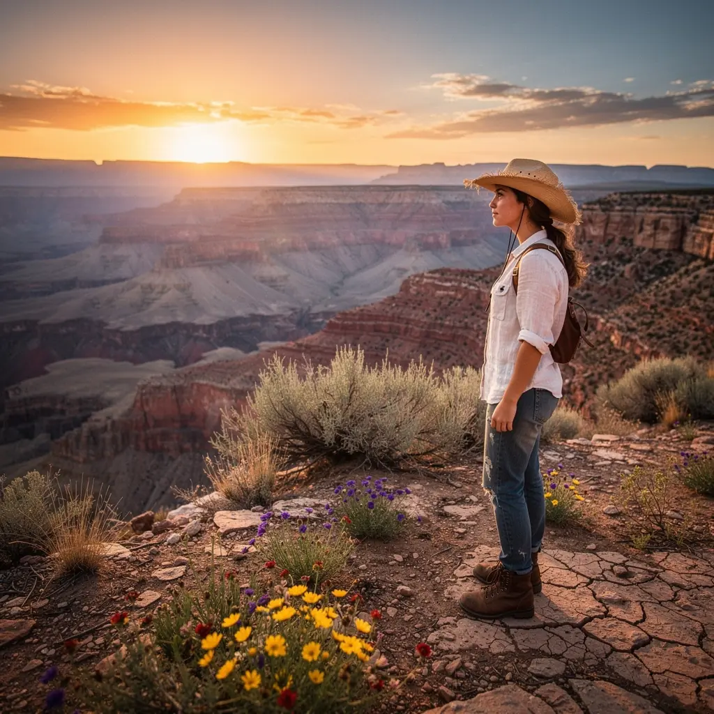 Пейзаж пустыни с красными скальными образованиями на фоне голубого неба