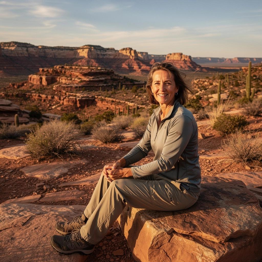 Дикие цветы, расцветающие на фоне сухих пустынных ландшафтов.