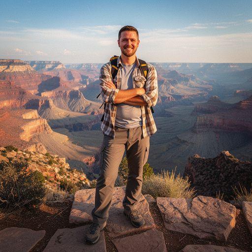 Семья, наслаждающаяся пикником у подножия величественной скалы.